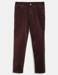 Stretch Corduroy Five Pocket - Mini Ribbed Burgundy