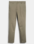 Cotton Stretch Herringbone Chino - Tan