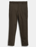 Cotton Stretch Herringbone Chino - Oak