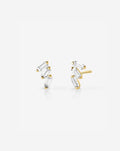 Triple Baguette Lab Diamond Studs