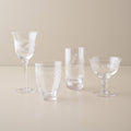 Vintage-Inspired Etched Glass Drinkware Bundle