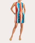 Tuesday Abstract Crepe Mini Dress