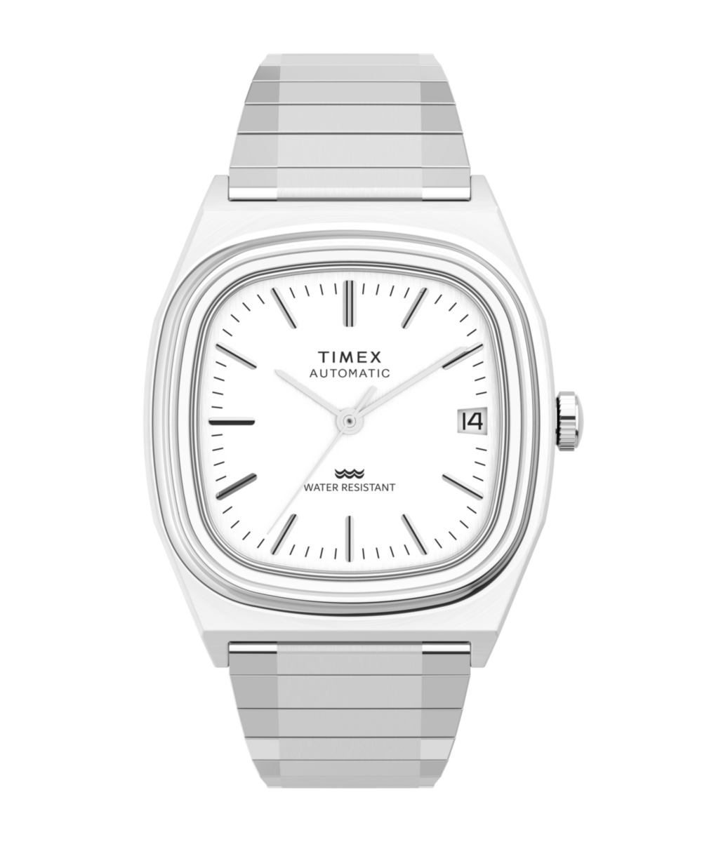 Timex® Automatic 1983 E Line Reissue 34mm Stainless Steel Expansion Band Watch
