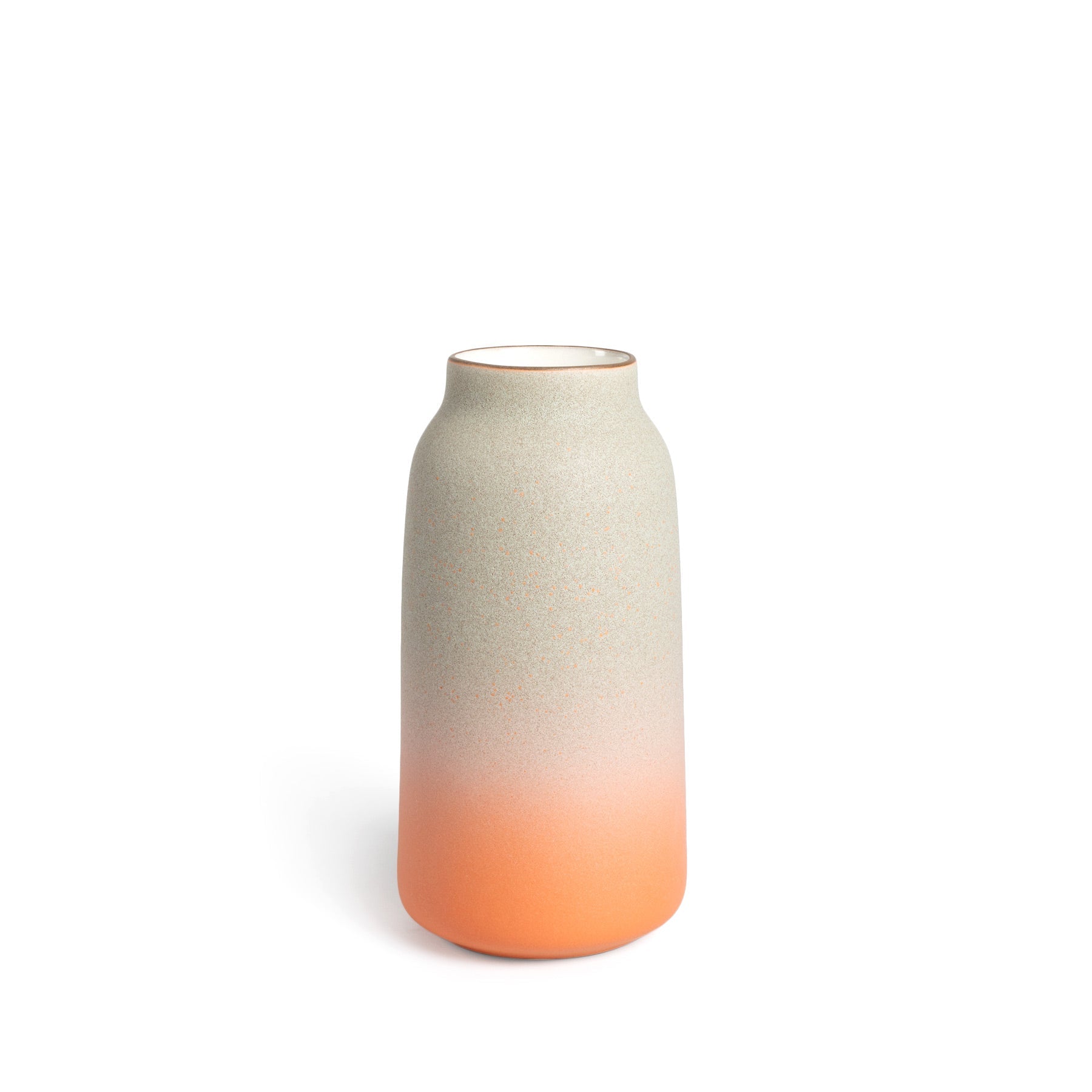 Tall Vase in Fog and Tangerine