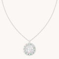 Taurus Bold Zodiac Pendant Necklace in Silver