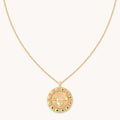 Taurus Bold Zodiac Pendant Necklace in Gold