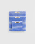 Towel Bundle in Clear Blue Stripes