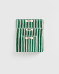 Towel Bundle in Teal Green Stripes