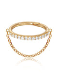 Stellar Single Chain Hoop Ring Clicker