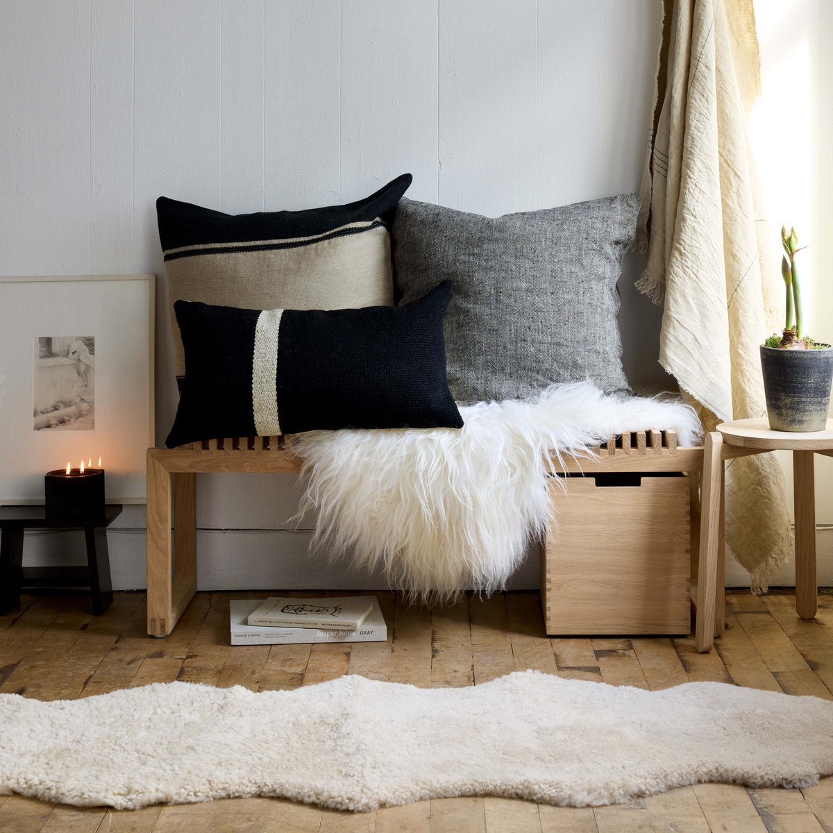 Curly Shearling Sheepskin Double Pelt