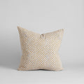 Jodha Hand Block Printed Linen Pillow Cover, 22x22