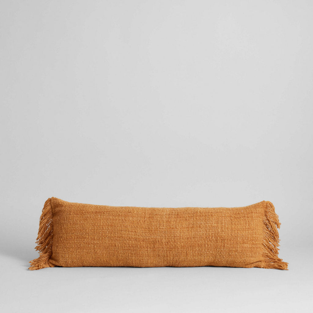 Amber Woven Bolster, 14 x 35