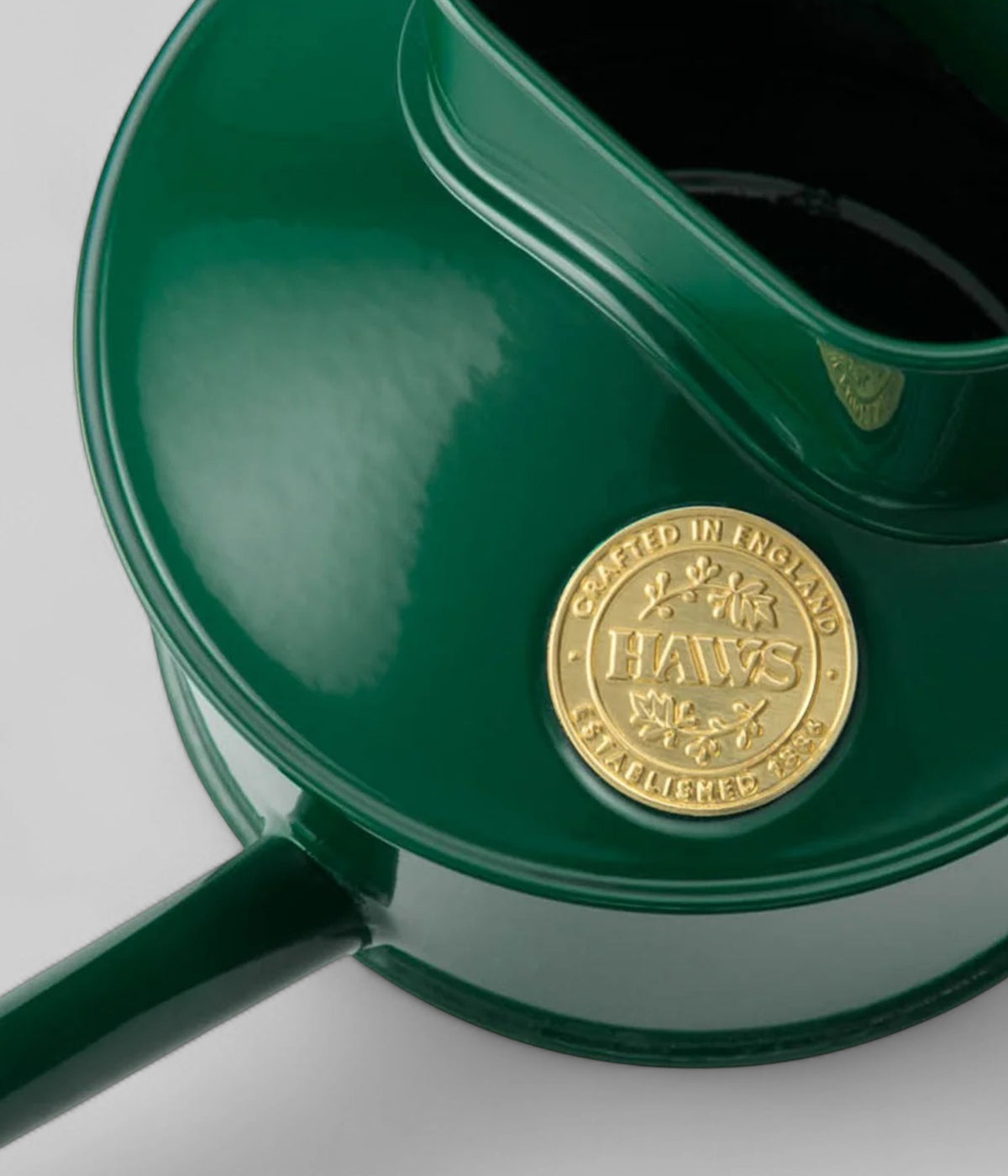 The Fazeley Flow Green - One Pint Metal Watering Can