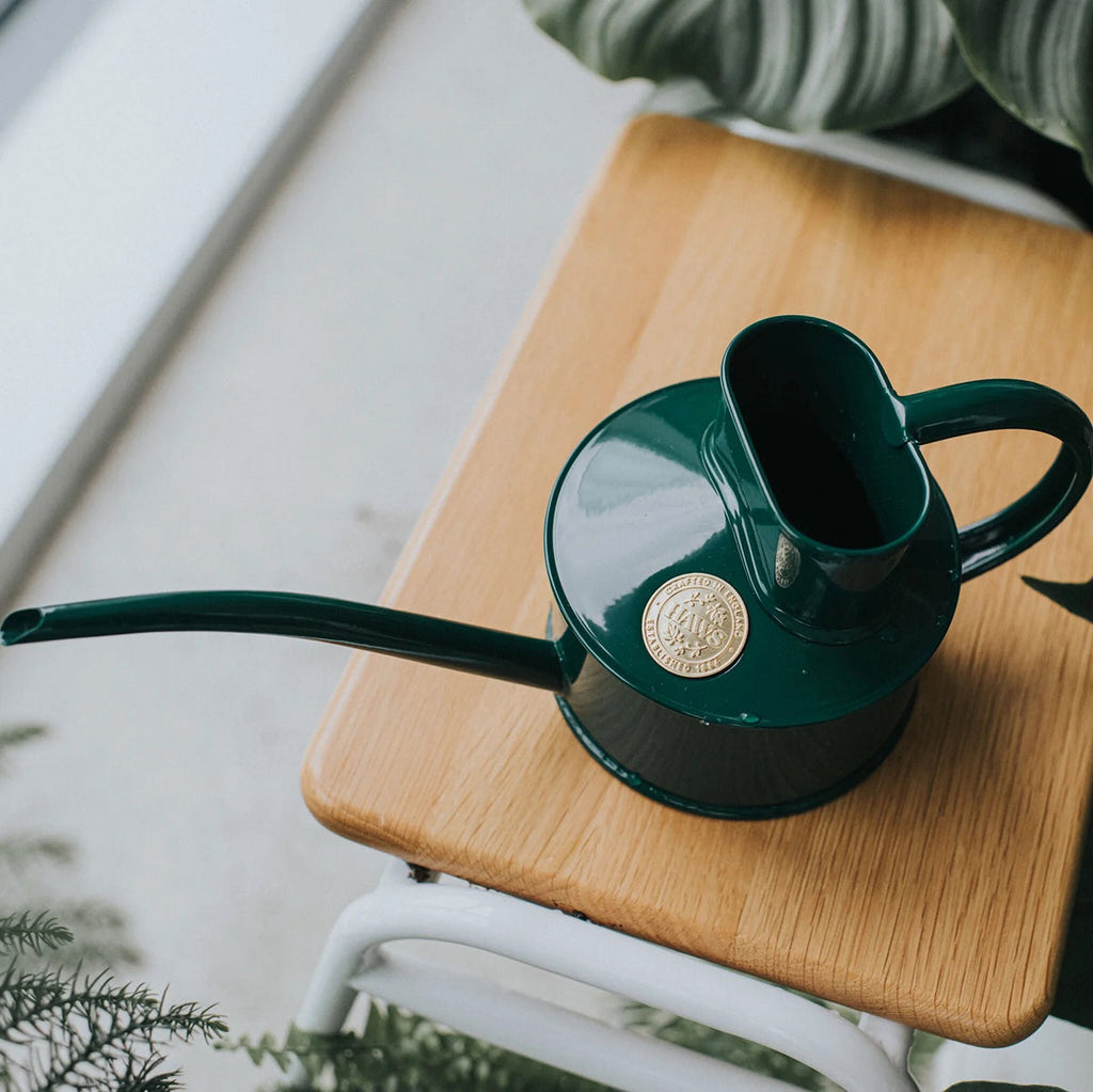 The Fazeley Flow Green - One Pint Metal Watering Can