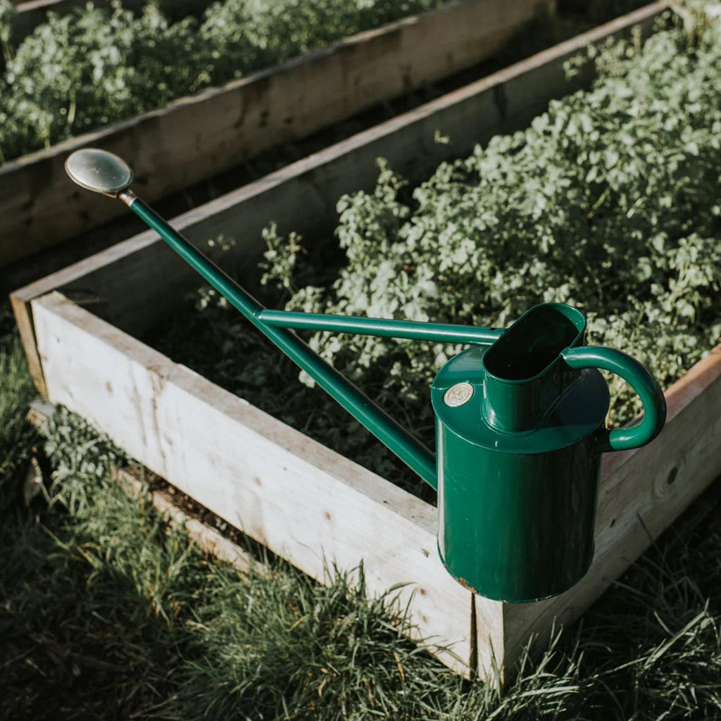 The Warley Fall Green Metal Watering Can