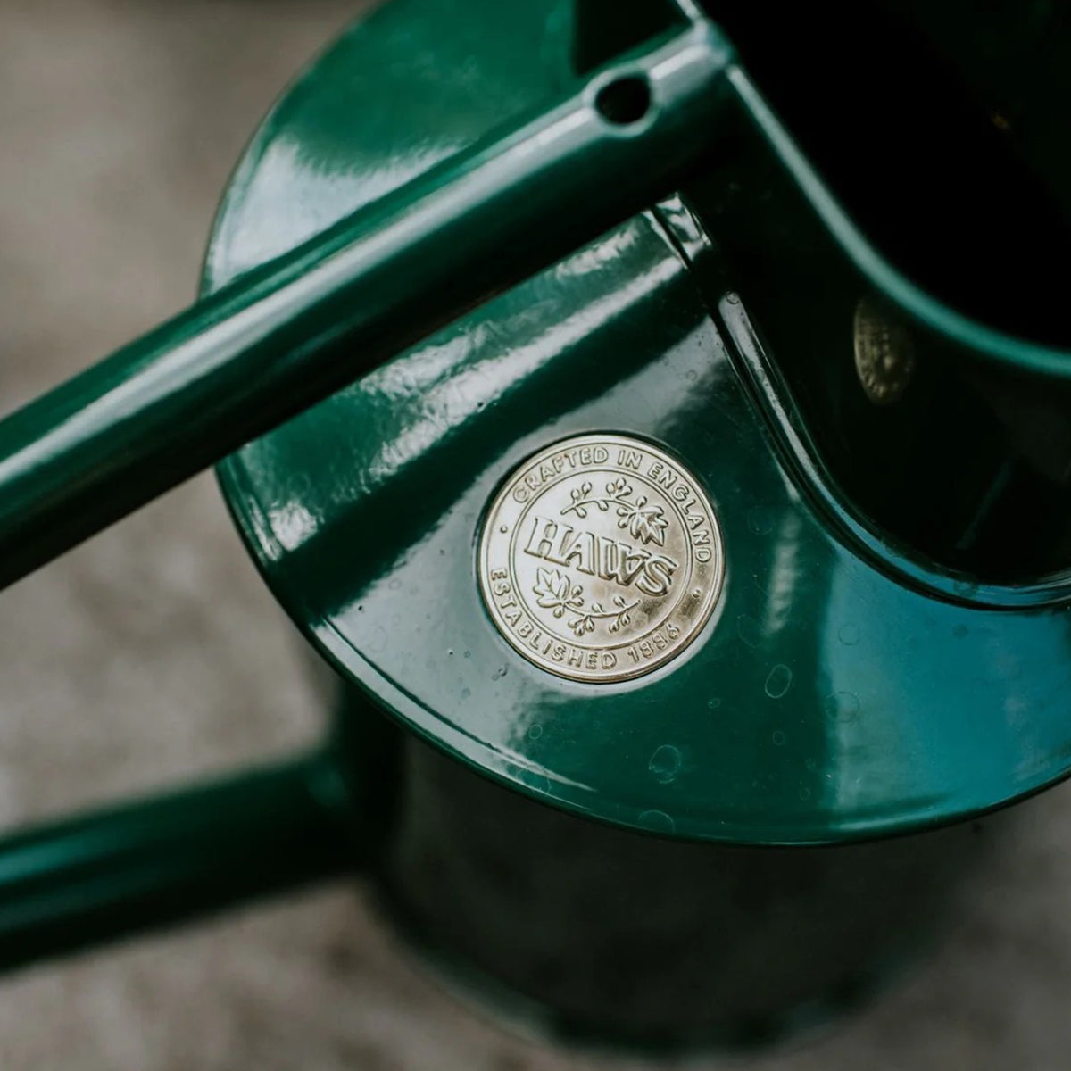 The Warley Fall Green Metal Watering Can