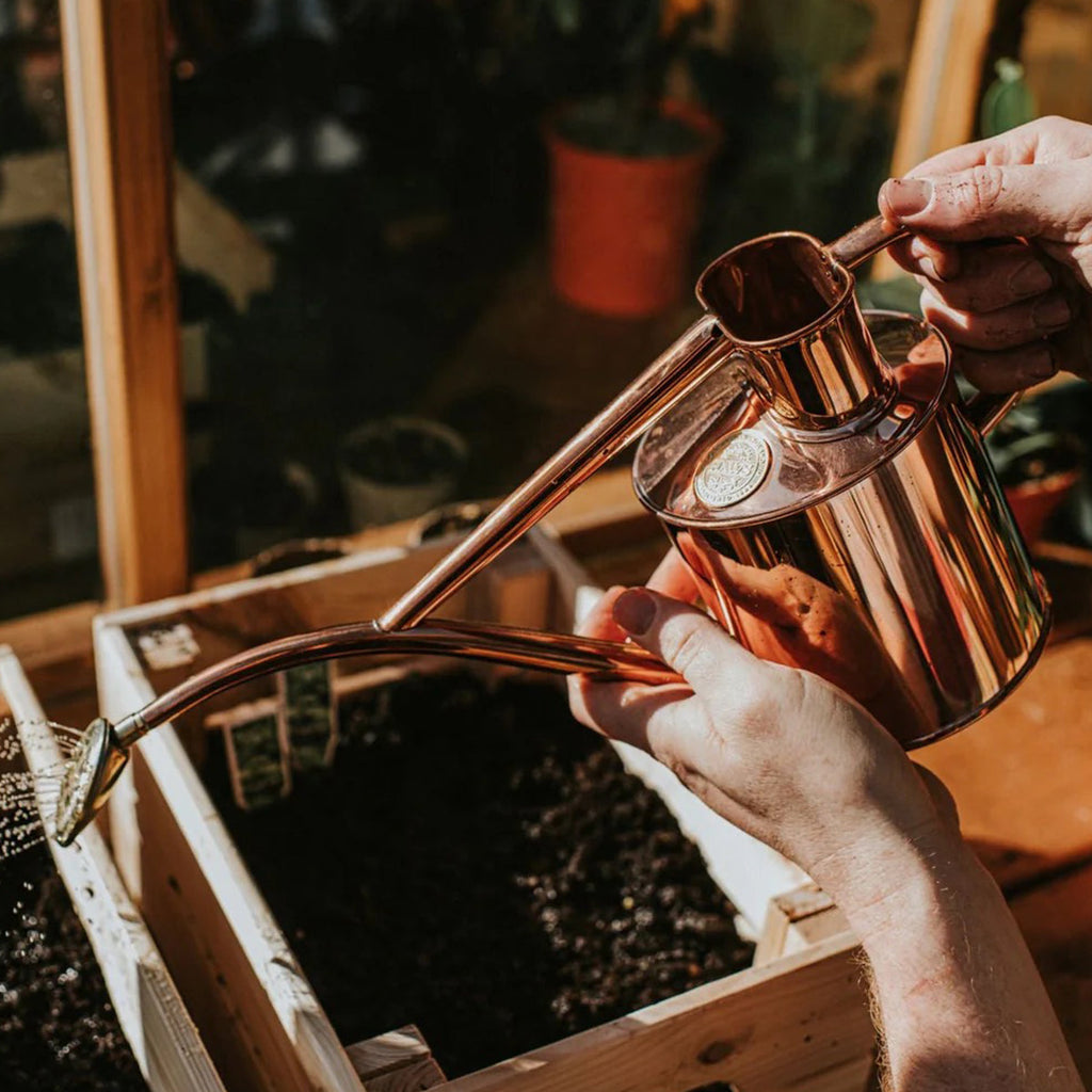 The Rowley Ripple Copper - 2 Pint Metal Watering Can