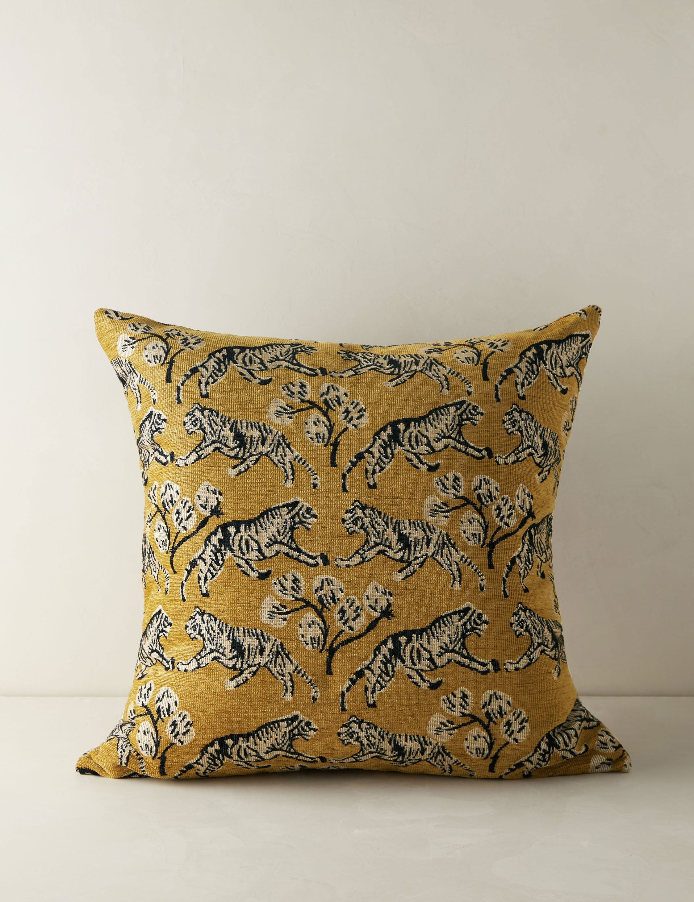 Tiger Jacquard Pillow by Sarah Sherman Samuel