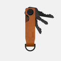 Ridge KeyCase - Tobacco Brown Leather