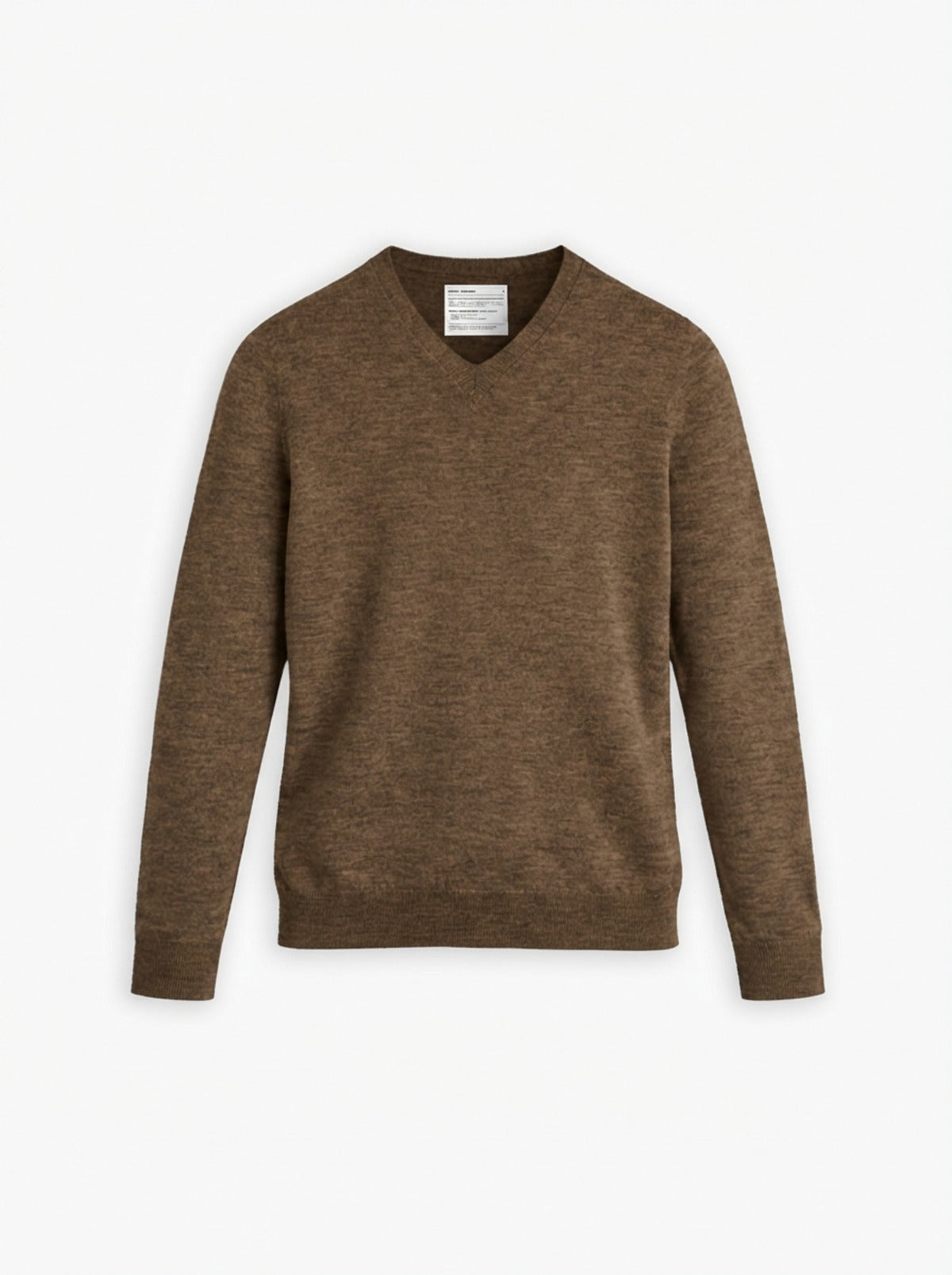 Men's Travel Merino V-Neck Sweater - Camel
