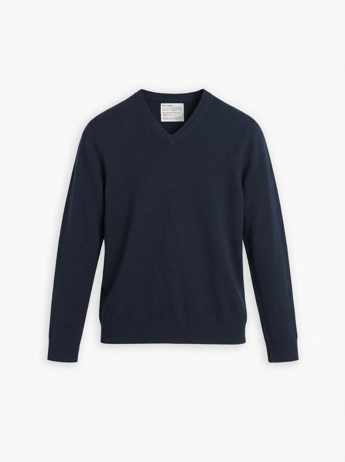 Men's Travel Merino V-Neck Sweater - Denim Blue
