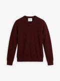 Men's Travel Merino V-Neck Sweater - Merlot