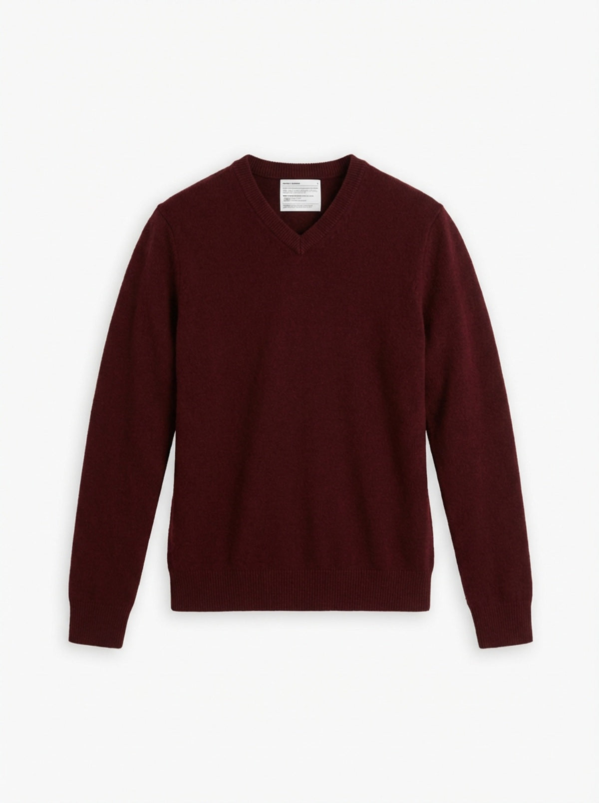 Men's Travel Merino V-Neck Sweater - Merlot