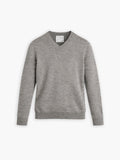 Men's Travel Merino V-Neck Sweater - Light Grey