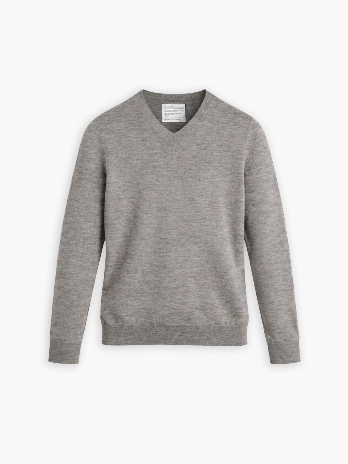 Men's Travel Merino V-Neck Sweater - Light Grey