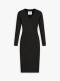 Women's Travel Merino Long Sleeve Dress - Black