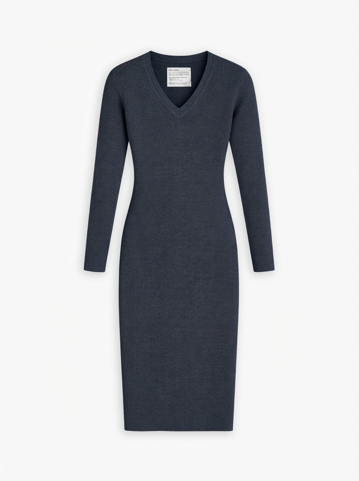 Women's Travel Merino Long Sleeve Dress - Demim Blue