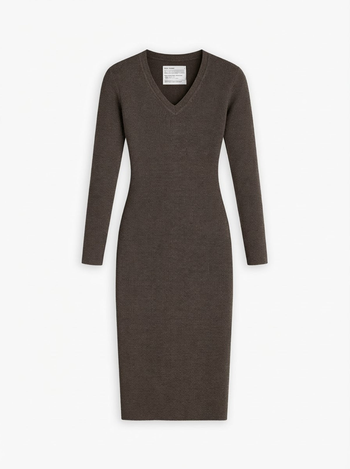 Women's Travel Merino Long Sleeve Dress - Warm Grey