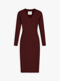 Women's Travel Merino Long Sleeve Dress - Merlot