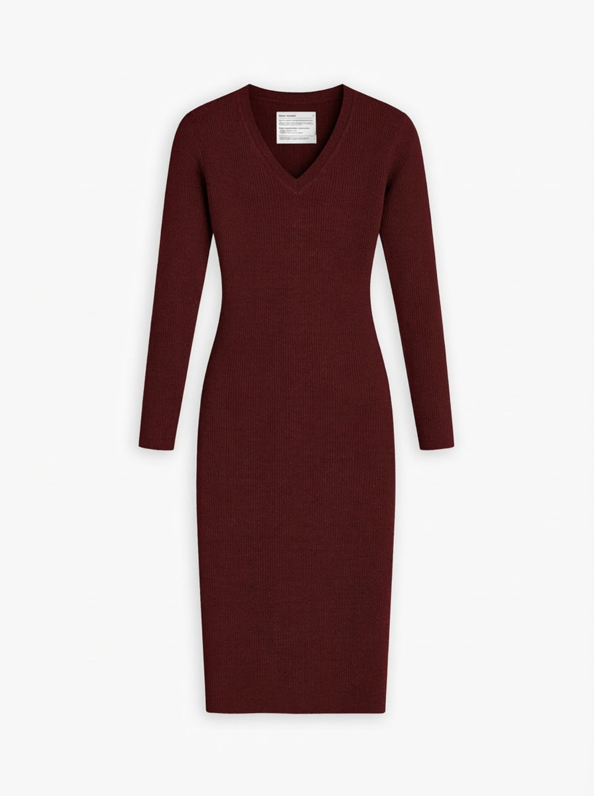 Women's Travel Merino Long Sleeve Dress - Merlot