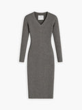 Women's Travel Merino Long Sleeve Dress - Light Grey