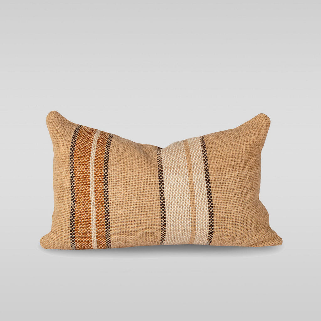Healdsburg Stripe Wool Pillow, 13" x 21"