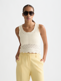 Pointelle Knitted Vest