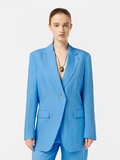 Boyfriend Fit Linen Blend Blazer