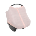 Cotton Muslin Car Seat Canopy - Light Pink