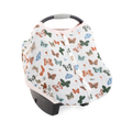 Cotton Muslin Car Seat Canopy - Butterflies
