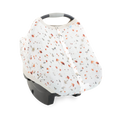 Cotton Muslin Car Seat Canopy - Mushrooms