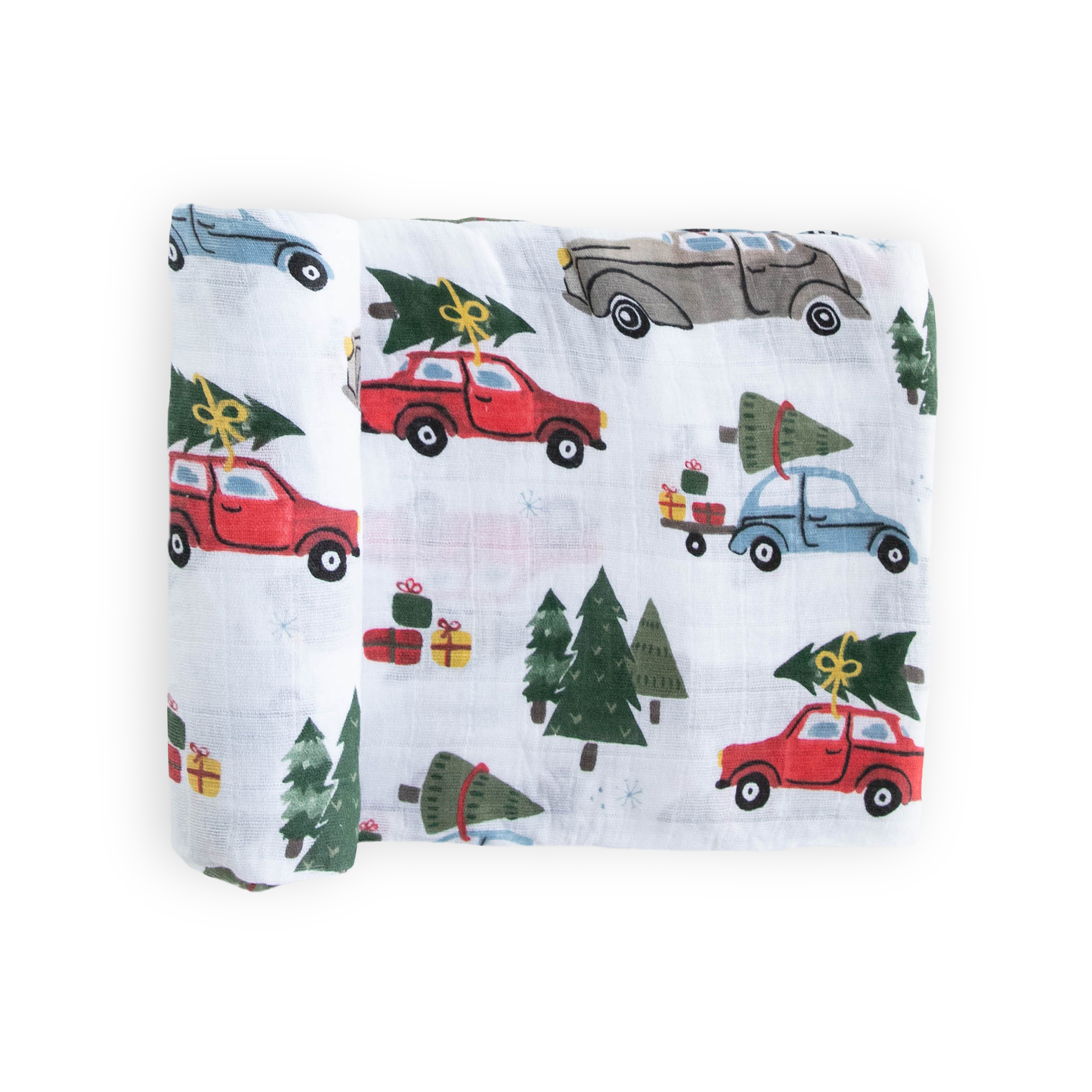 Cotton Muslin Swaddle Blanket - Holiday Haul
