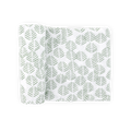 Cotton Muslin Swaddle Blanket - Leaf Motif