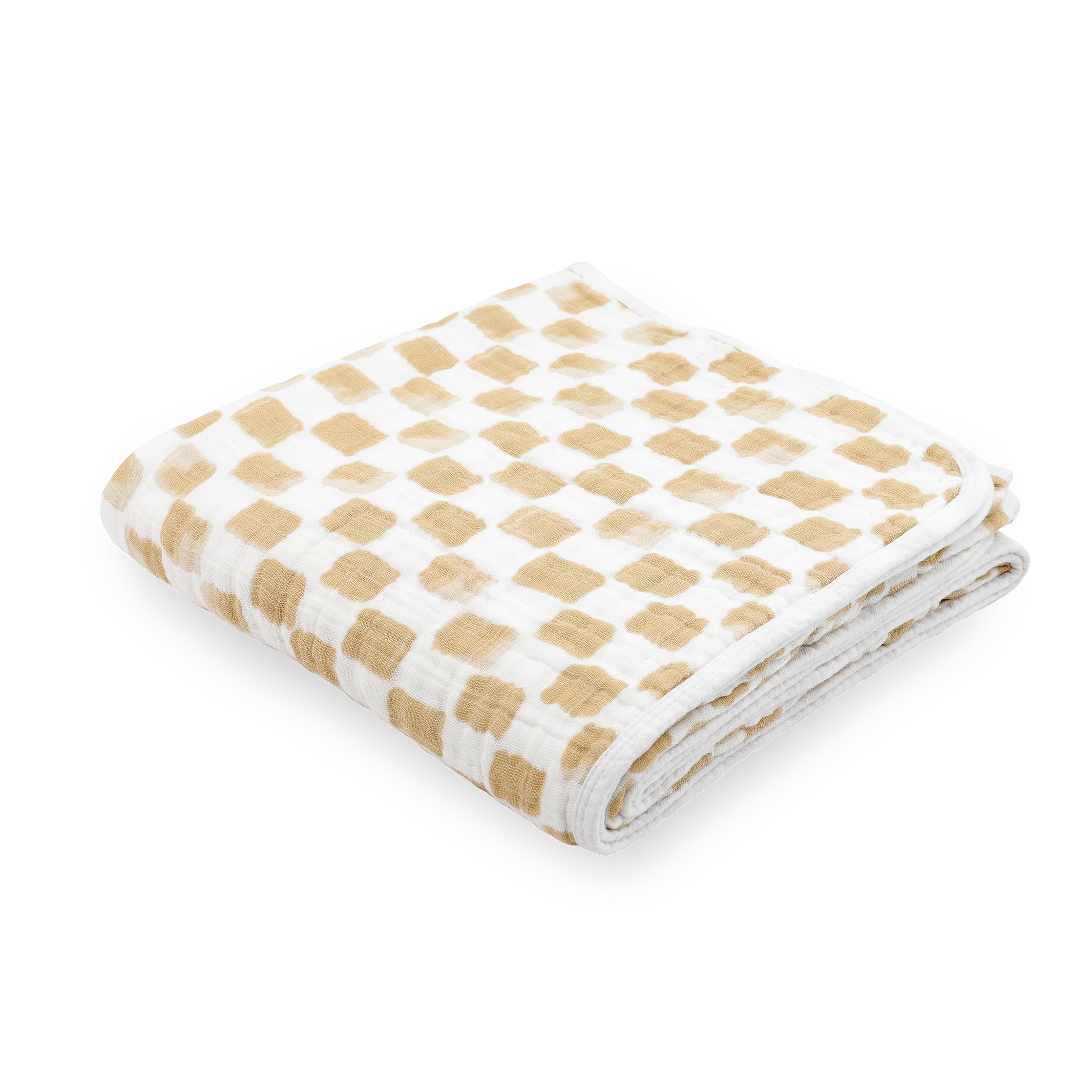 Original Cotton Muslin Quilt - Adobe Checker