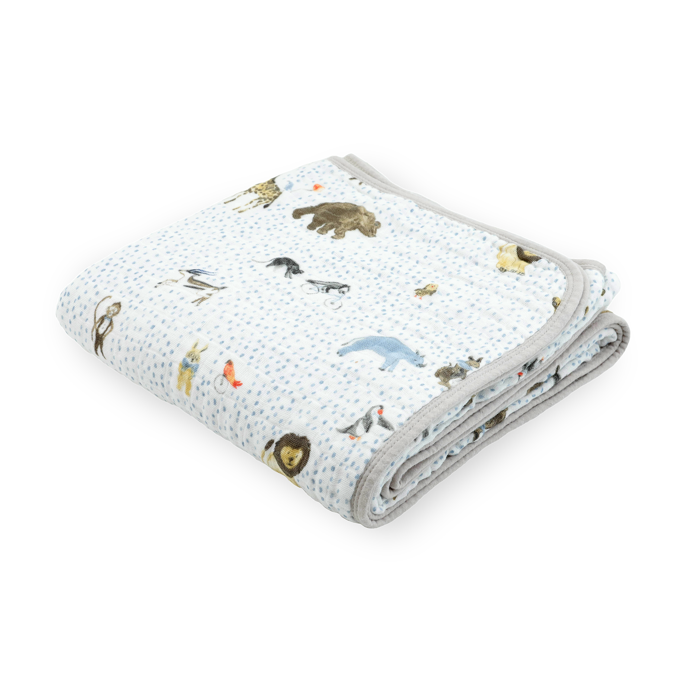 Original Cotton Muslin Quilt - Party Animals
