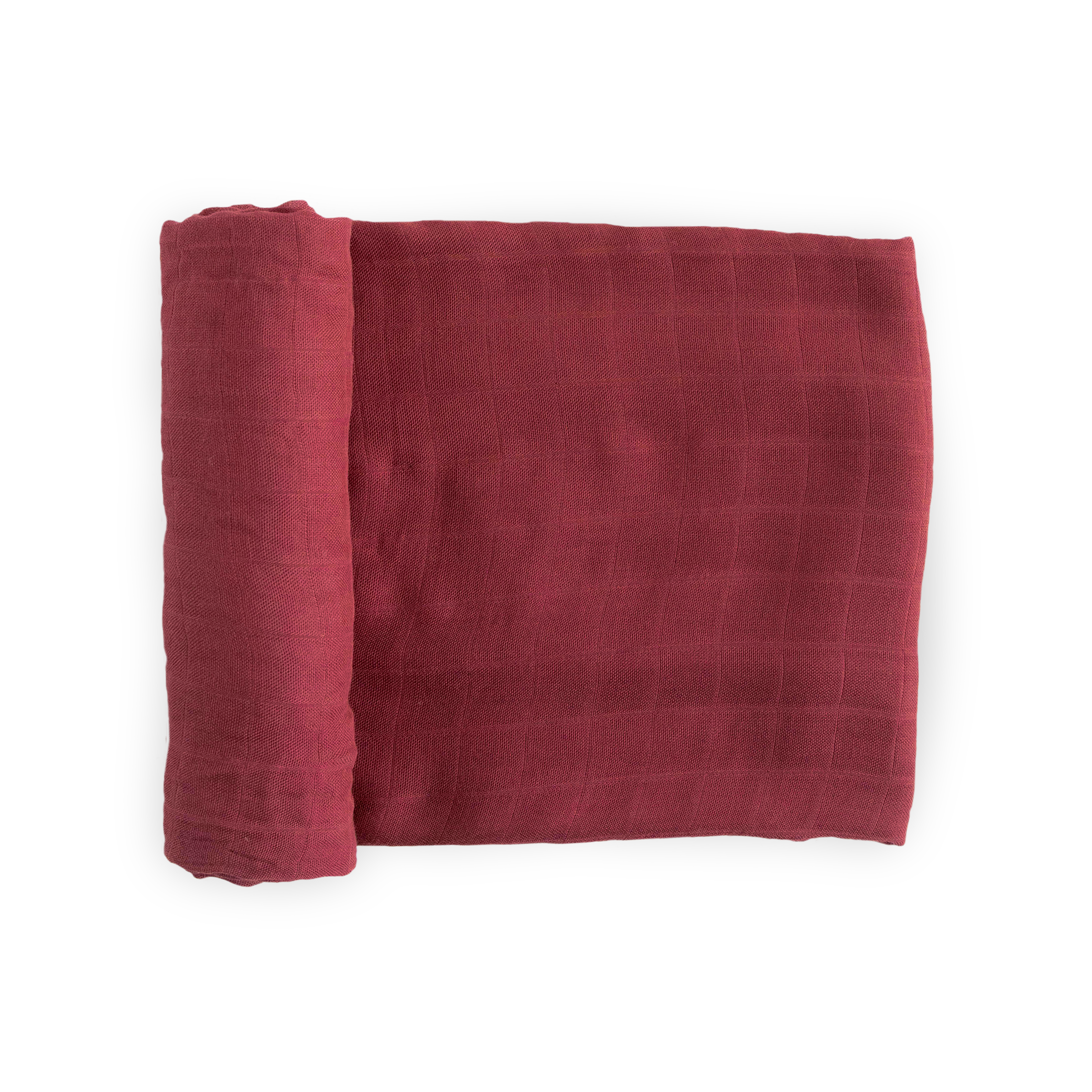 Deluxe Muslin Swaddle Blanket - Dusty Maroon