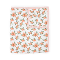 Cotton Muslin Quilted Throw - Watercolor Roses