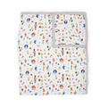 Cotton Muslin Quilted Throw - Christmas Time