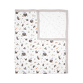 Cotton Muslin Quilted Throw - Cats and Cauldrons