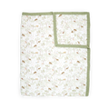 Cotton Muslin Quilted Throw - Woodland Friends